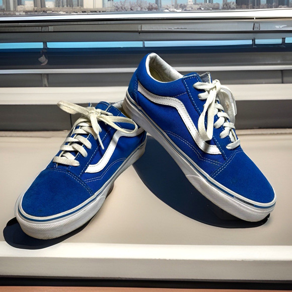 Vans Old Skool Color Theory Beacon Blue Sneakers Low-Top Shoes M 6 W 7.5 EUR 38 - Picture 1 of 8